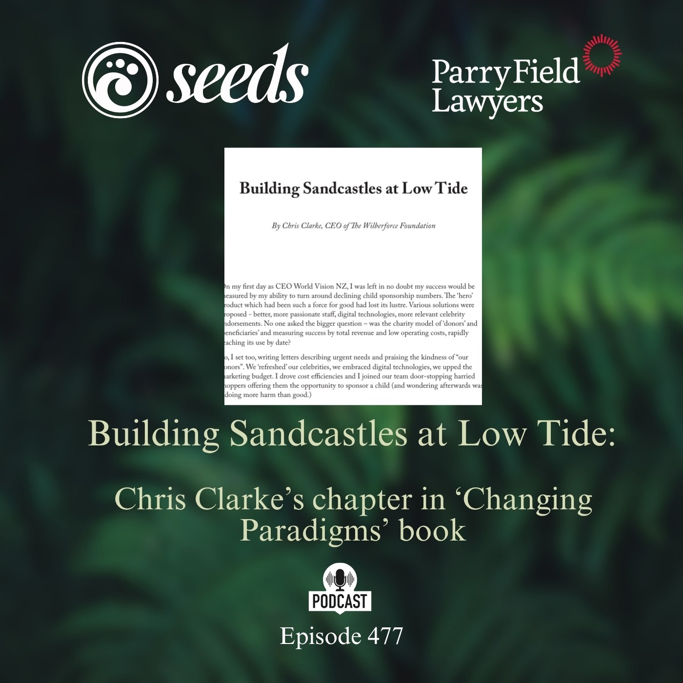 Building Sandcastles at Low Tide: Chris Clarke’s chapter in ‘Changing Paradigms’ book