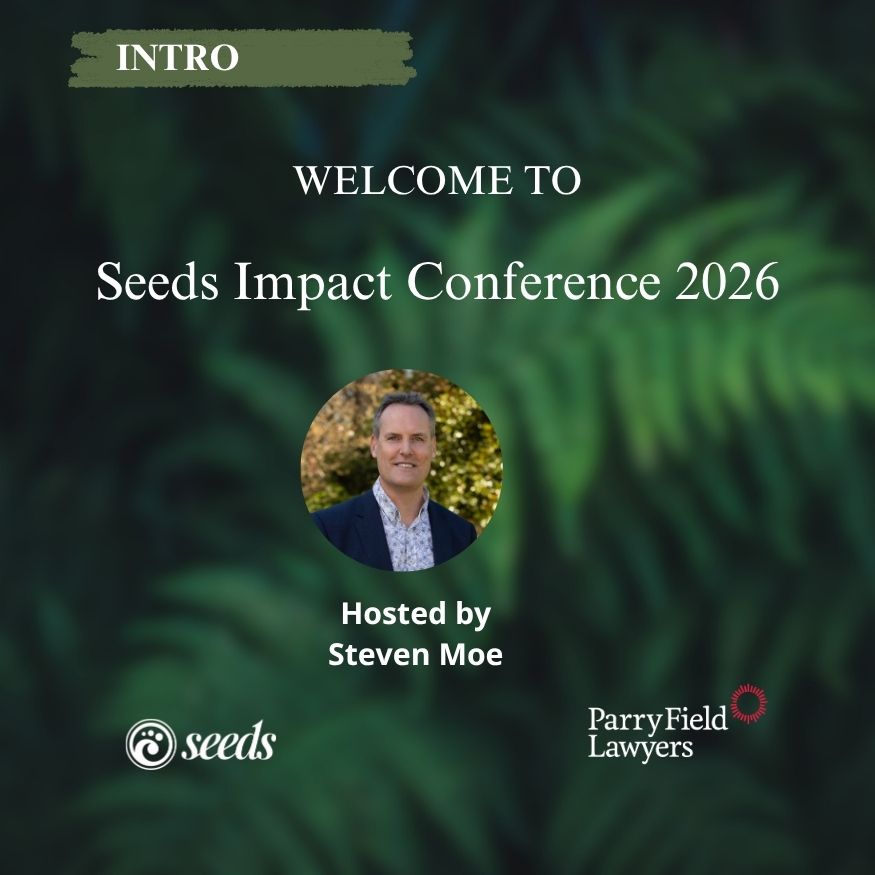 Welcome to the Seeds Impact Conference from Steven Moe