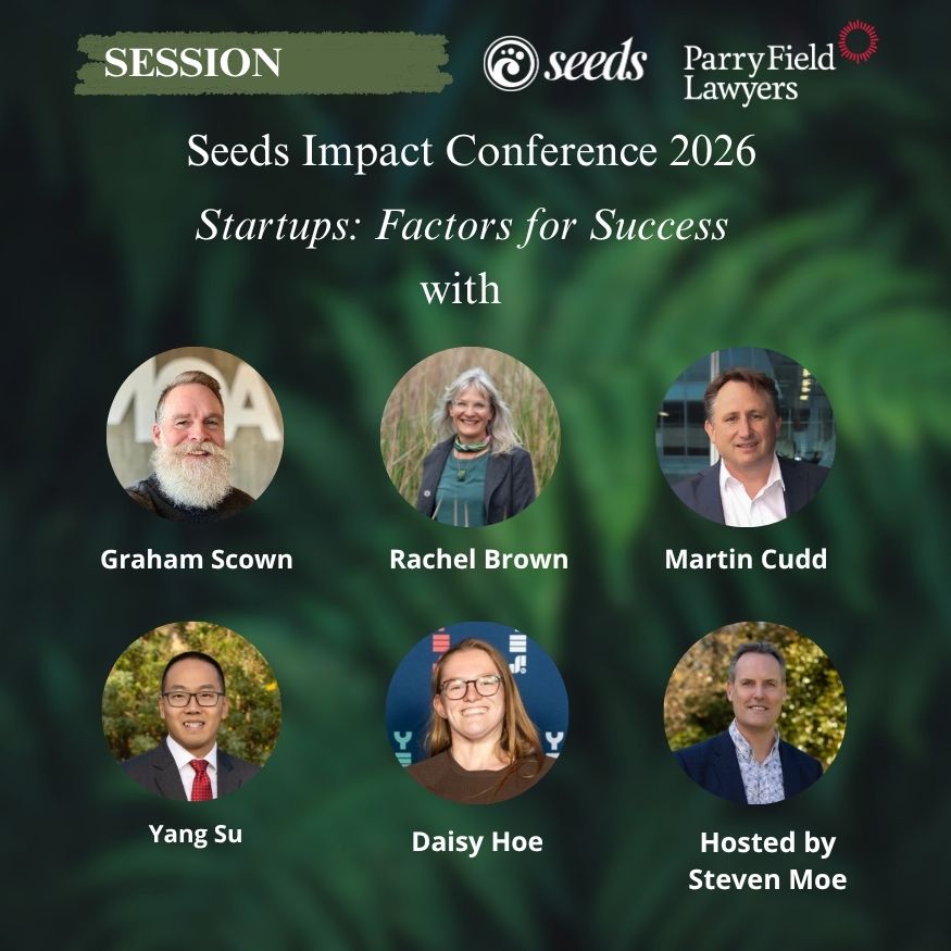 Startups Factors for Success, panel with Rachel Brown, Daisy Hoe, Graham Scown and Martin Cudd from the Seeds Impact Conference