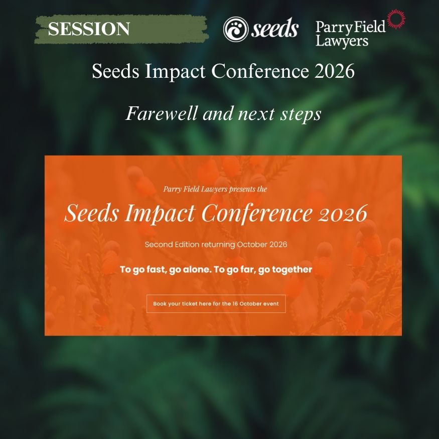 Farewell and next steps at the Seeds Impact Conference